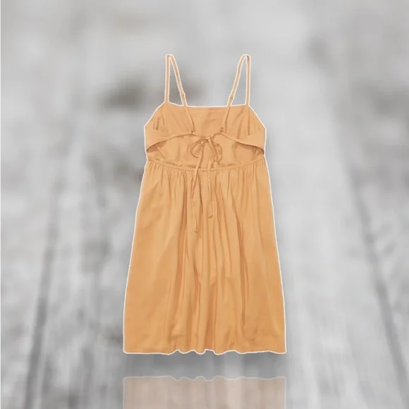 NWT - AE Women’s Silky Slip-on Mini Dress (Light Brown / Multiple Sizes) - Picture 3 of 10
